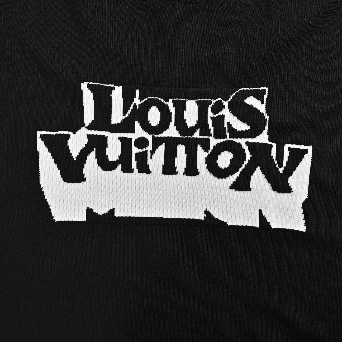 Louis Vuitton/Louis Vuitton letter ghost jacquard knitted short sleeves